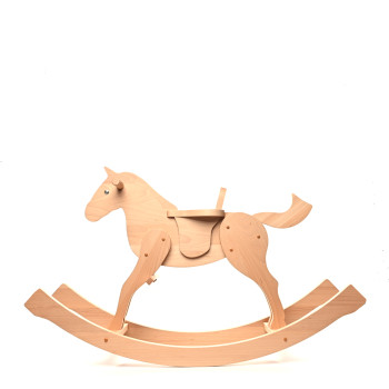 HERMES Beechwood Rocking Horse Naturel