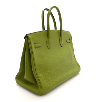 HERMES Togo Birkin 35 Vert Anis