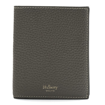MULBERRY Classic Grain Tri-fold Wallet Grey