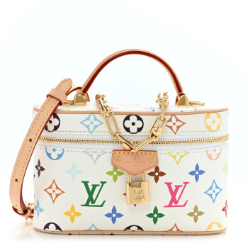 LOUIS VUITTON LV x TM Monogram Multicolor Vanity Chain Pouch White