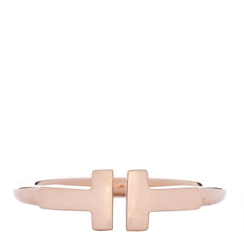 TIFFANY 18K Rose Gold T Wire Ring 51 5.75