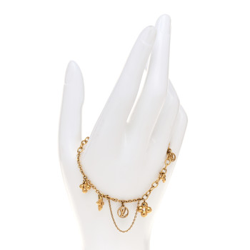 LOUIS VUITTON Metal Monogram Blooming Supple Bracelet