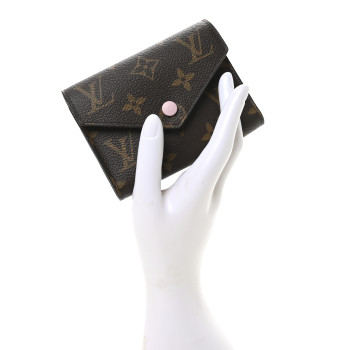 LOUIS VUITTON Monogram Victorine Wallet Rose Ballerine