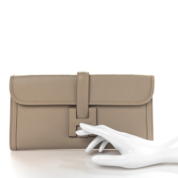 HERMES Swift Jige Elan 29 Clutch Argile