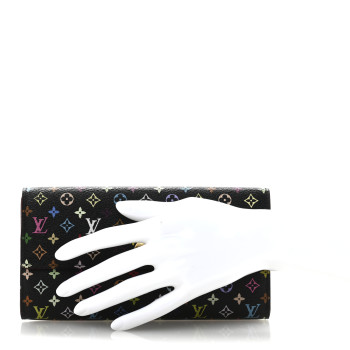LOUIS VUITTON Monogram Multicolor Sarah Wallet Black Grenade