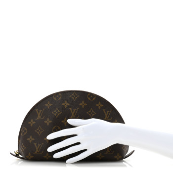 LOUIS VUITTON Monogram Trousse Demi Ronde