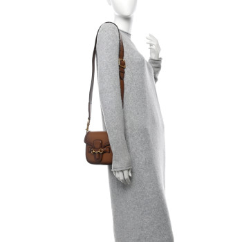 GUCCI Calfskin Small Lady Web Shoulder Bag Cuir