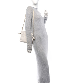 LOEWE Calfskin Mini Flamenco Knot Clutch Angora