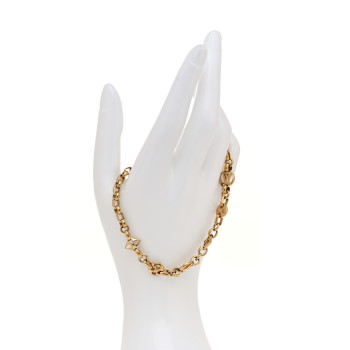 LOUIS VUITTON Metal Crazy In Lock Bracelet Gold