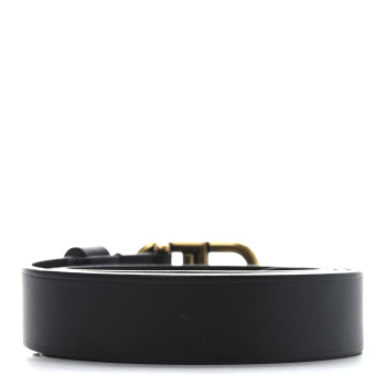 BALENCIAGA Natural Calfskin BB 25mm Thin Belt 70 28 Black