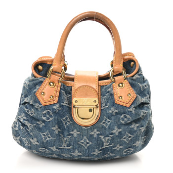 LOUIS VUITTON Monogram Denim Pleaty Blue
