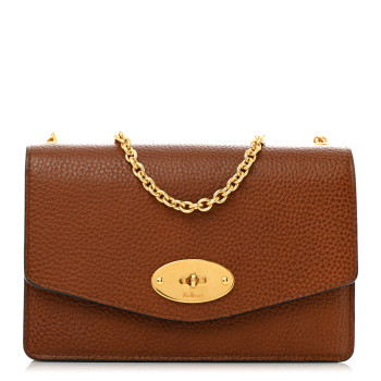 MULBERRY Small Classic Grain Calfskin Small Darley Oak