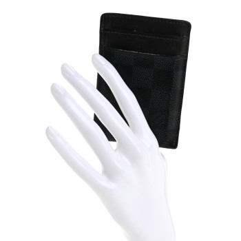 LOUIS VUITTON Damier Graphite Pince Card Holder Bill Clip