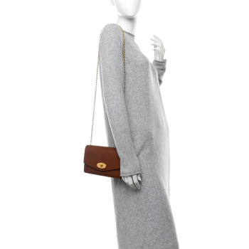 MULBERRY Small Classic Grain Calfskin Small Darley Oak