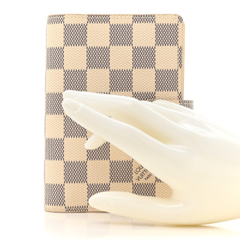 LOUIS VUITTON Damier Azur Small Ring Agenda Cover