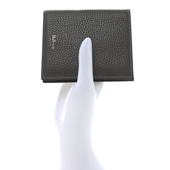 MULBERRY Classic Grain Tri-fold Wallet Grey