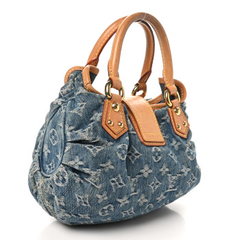 LOUIS VUITTON Monogram Denim Pleaty Blue