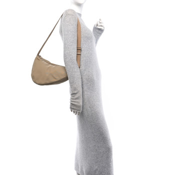 THE ROW Nylon Slouchy Banana Two Bag Dune