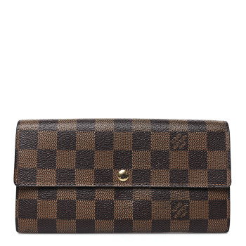 LOUIS VUITTON Damier Ebene Sarah Wallet