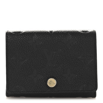 LOUIS VUITTON Empreinte Business Card Holder Black