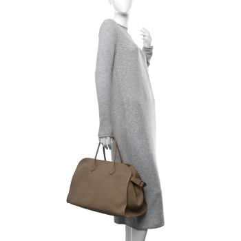 THE ROW Matte Grained Calfskin Soft Margaux 15 Silk