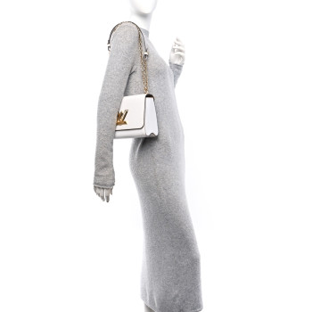 LOUIS VUITTON Epi Twist Shoulder Bag MM White
