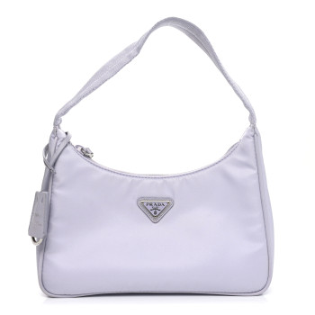 PRADA Tessuto Nylon Mini Re-Edition 2000 Bag Glicine