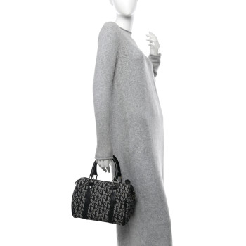 CHRISTIAN DIOR Monogram Boston Black