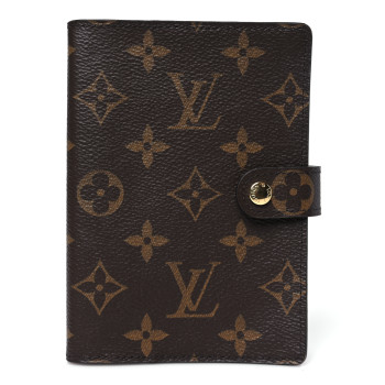 LOUIS VUITTON Monogram Small Ring Agenda Cover