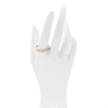 TIFFANY 18K Rose Gold T True Wide Ring 66 11.5