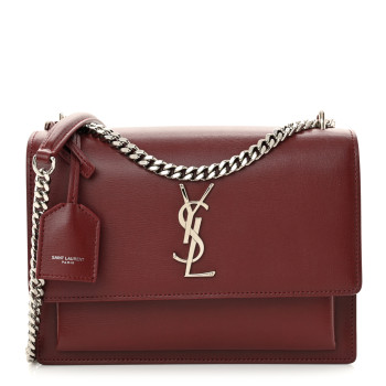 SAINT LAURENT Calfskin Medium Monogram Sunset Pallisandre