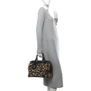 LOUIS VUITTON Jacquard Velvet Leopard Print Stephen Sprouse Speedy