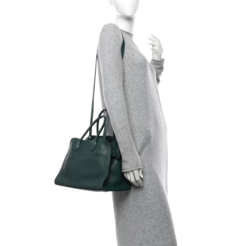 THE ROW Polished Saddle Calfskin Soft Margaux 12 Cyprus