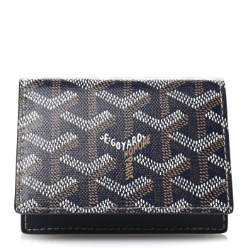 GOYARD Goyardine Business Card Holder Navy