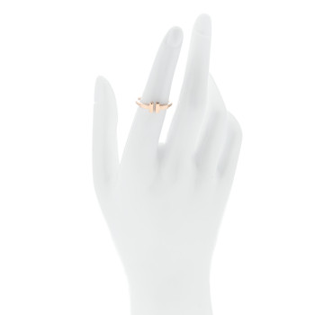 TIFFANY 18K Rose Gold T Wire Ring 51 5.75