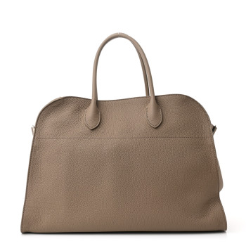 THE ROW Matte Grained Calfskin Soft Margaux 15 Silk