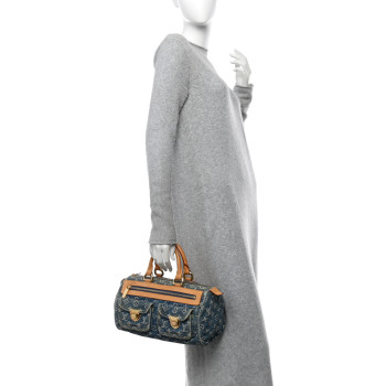 LOUIS VUITTON Monogram Denim Neo Speedy Blue