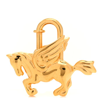 HERMES Pegasus Cadena Lock Gold HERMES Pegasus Cadena Lock Gold