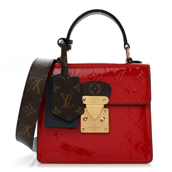 LOUIS VUITTON Vernis Epi Monogram Spring Street Scarlet
