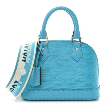 LOUIS VUITTON Epi Jacquard Alma BB Turquoise