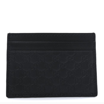 GUCCI Microguccissima Card Holder Black