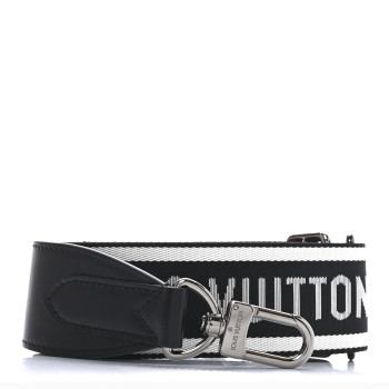 LOUIS VUITTON Nylon Jacquard Sporty Bandouliere Shoulder Strap Black