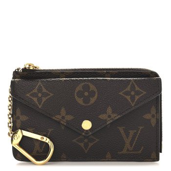 LOUIS VUITTON Monogram Recto Verso Card Holder Black