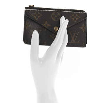 LOUIS VUITTON Monogram Recto Verso Card Holder Black