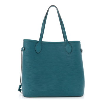LOUIS VUITTON Epi Neverfull MM Cyan