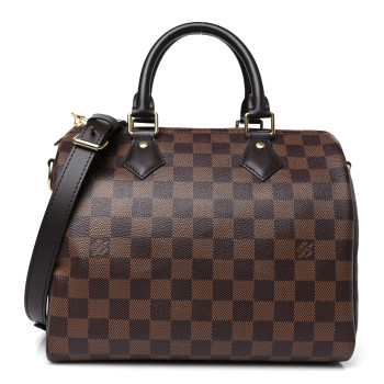 LOUIS VUITTON Damier Ebene Speedy Bandouliere 25