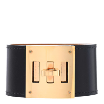 HERMES Box Kelly Dog Bracelet T3 Black