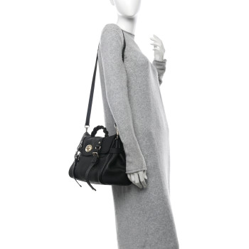 MULBERRY Heavy Grain Medium Alexa Black