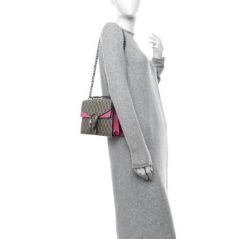 GUCCI GG Supreme Monogram Small Dionysus Shoulder Bag Pink