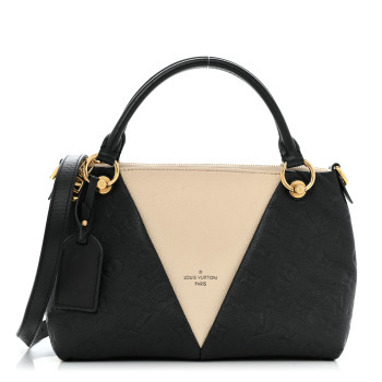 LOUIS VUITTON Empreinte V Tote BB Black Creme